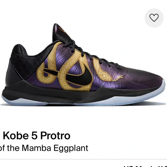 Brand New Nike Kobe V(5) Protro “Year Of The Mamba Eggplant)